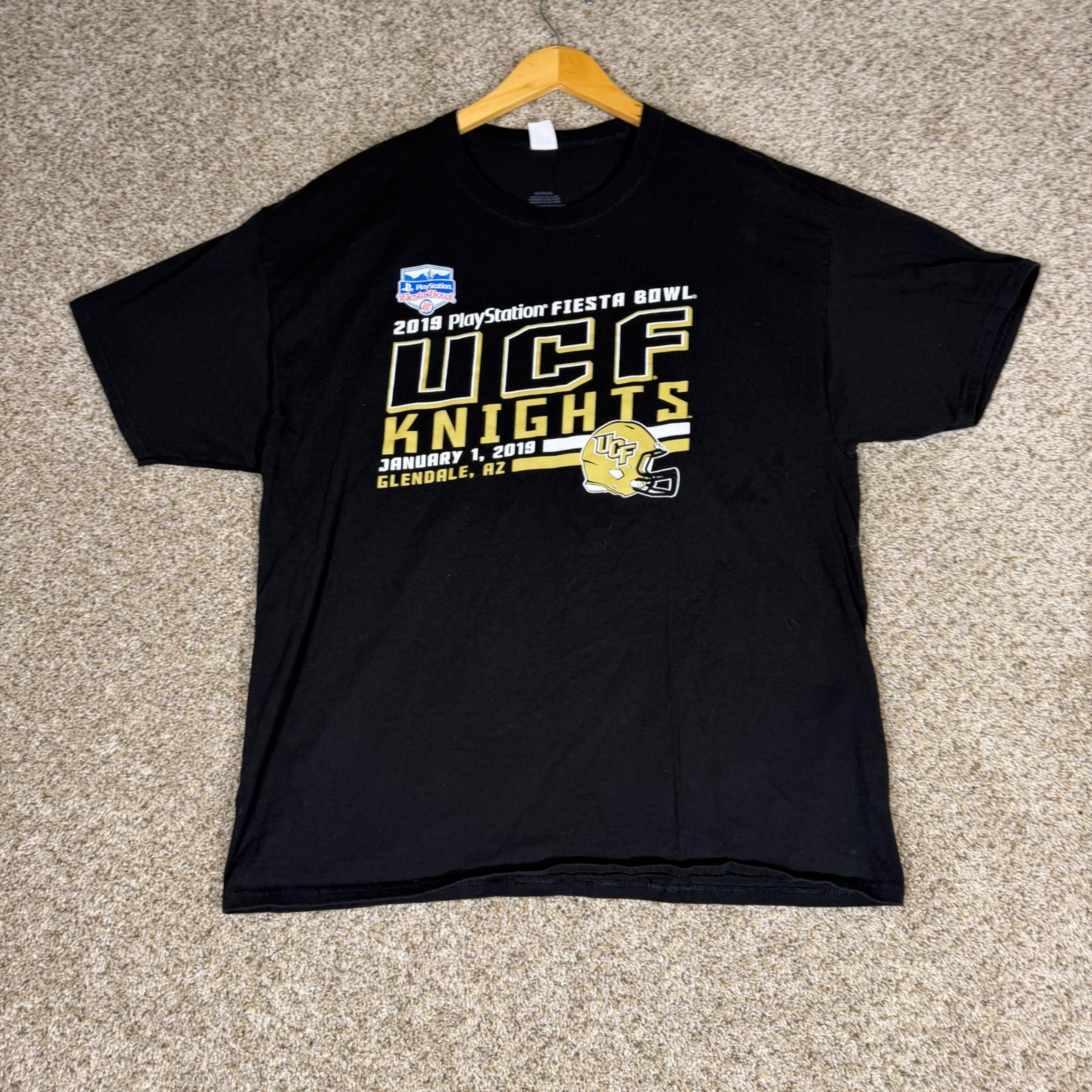 Ucf Knights 2019 Playstation Fiesta Bowl TShirt Black Mens Xl Ncaa Football